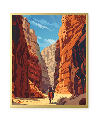 Rocky Canyon Canvas Wall Art