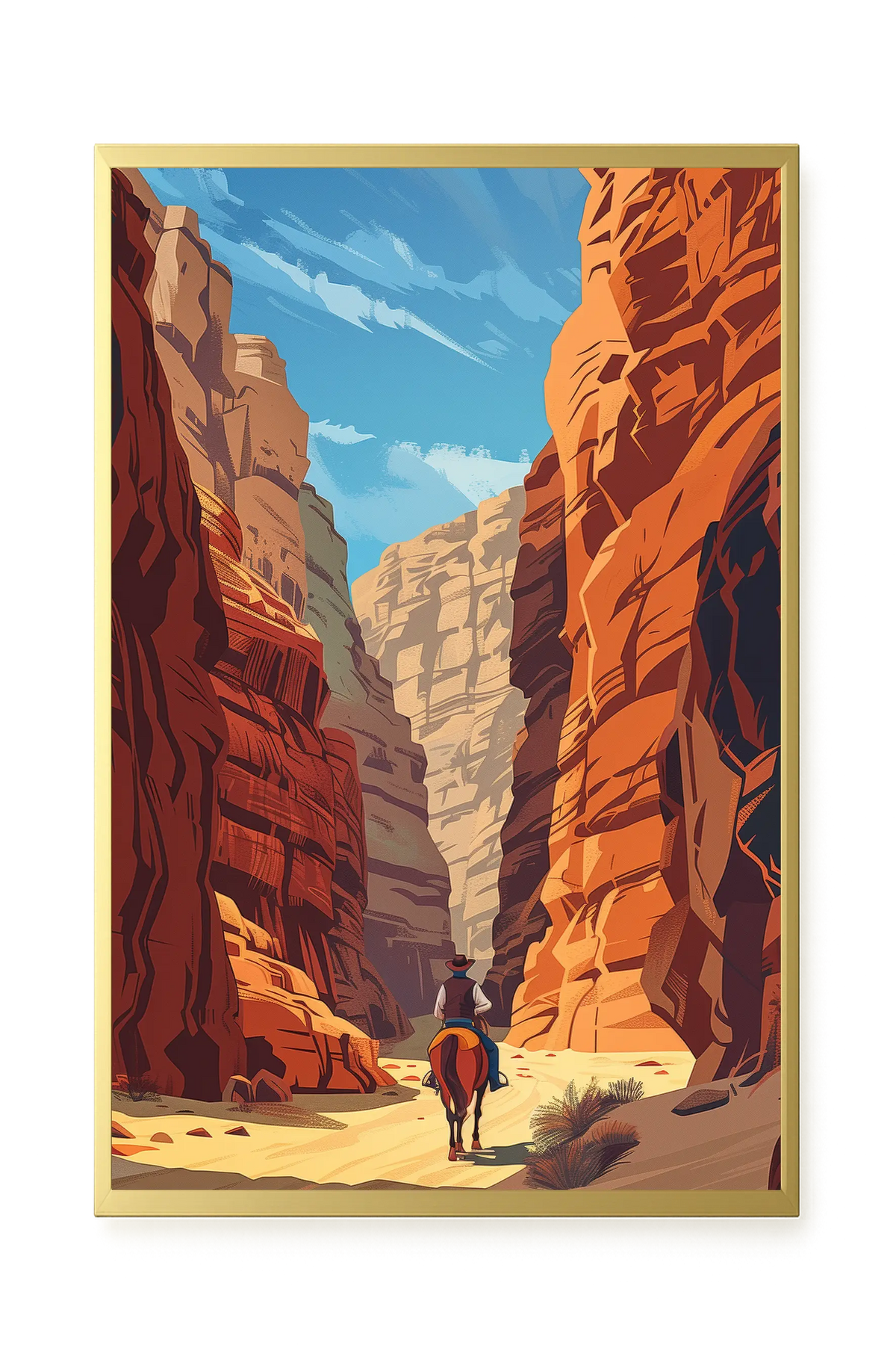 Rocky Canyon Canvas Wall Art