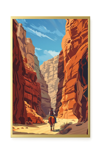 Rocky Canyon Canvas Wall Art