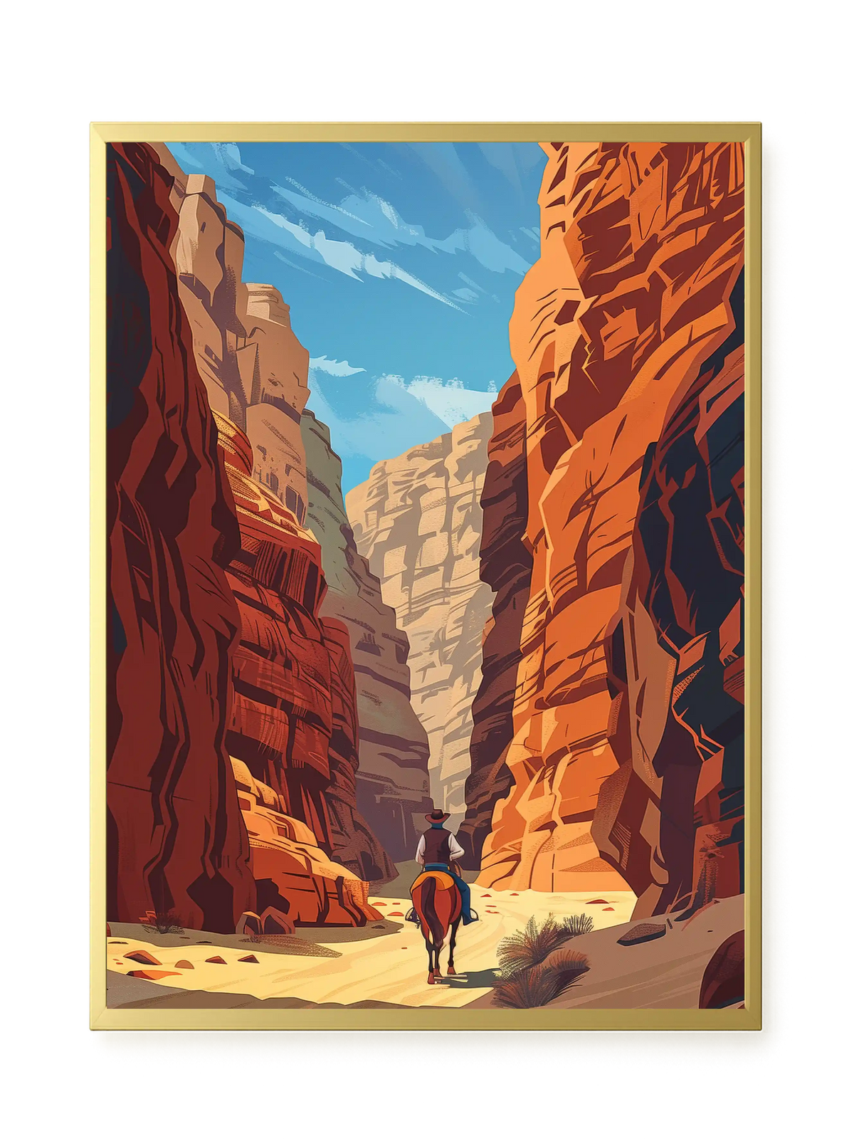 Rocky Canyon Canvas Wall Art