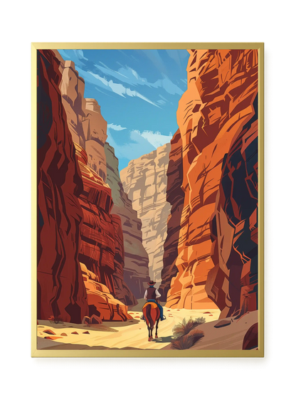 Rocky Canyon Canvas Wall Art