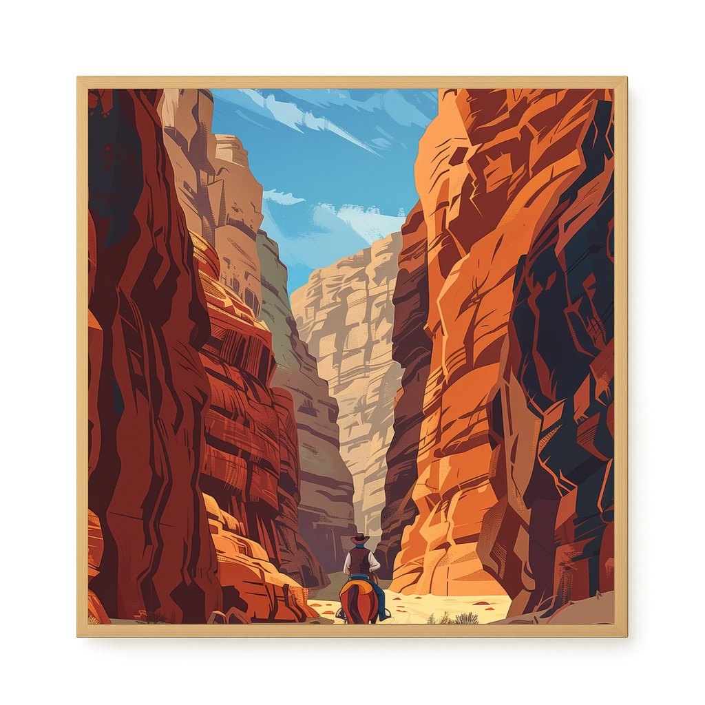 Rocky Canyon Canvas Wall Art