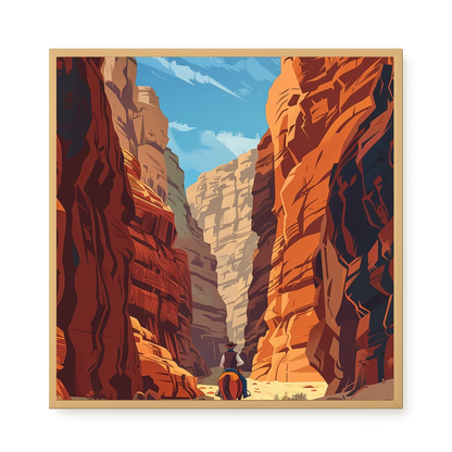 Rocky Canyon Canvas Wall Art