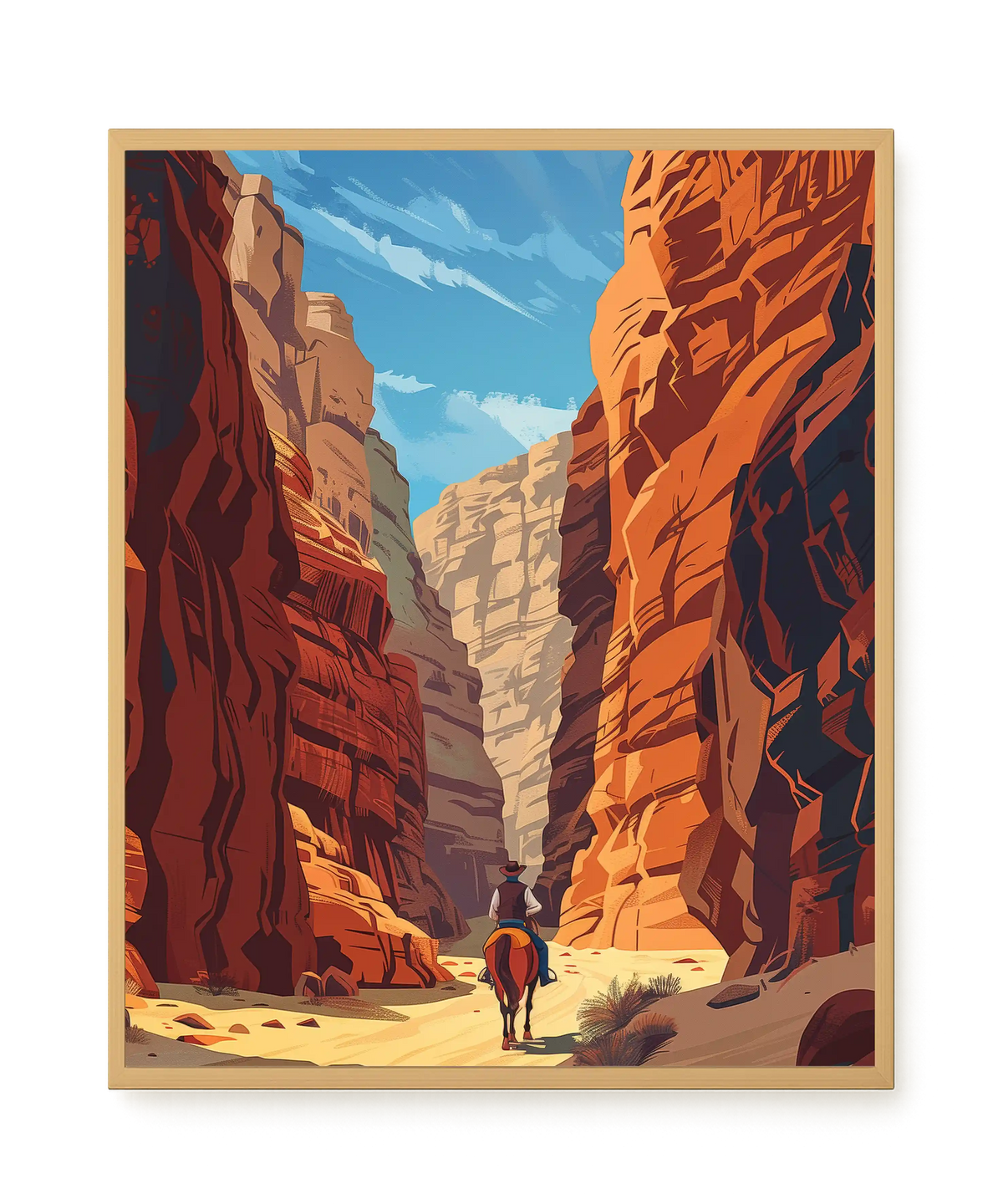 Rocky Canyon Canvas Wall Art