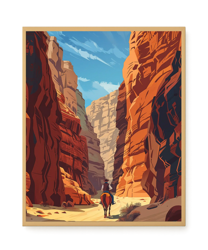 Rocky Canyon Canvas Wall Art