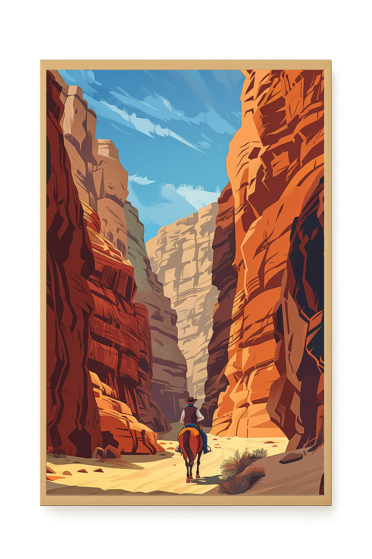 Rocky Canyon Canvas Wall Art