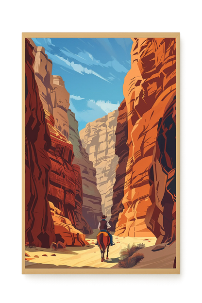 Rocky Canyon Canvas Wall Art