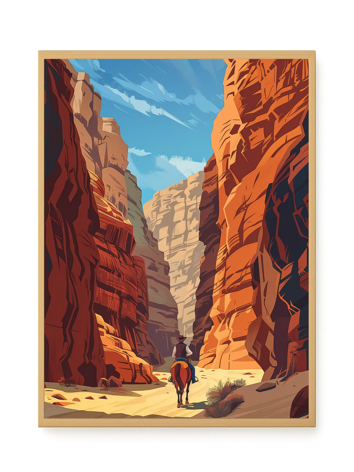 Rocky Canyon Canvas Wall Art