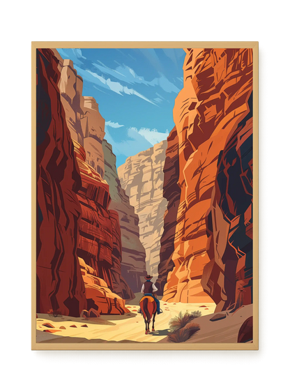 Rocky Canyon Canvas Wall Art