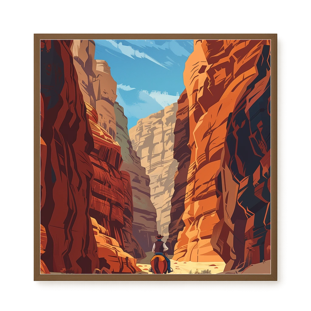 Rocky Canyon Canvas Wall Art