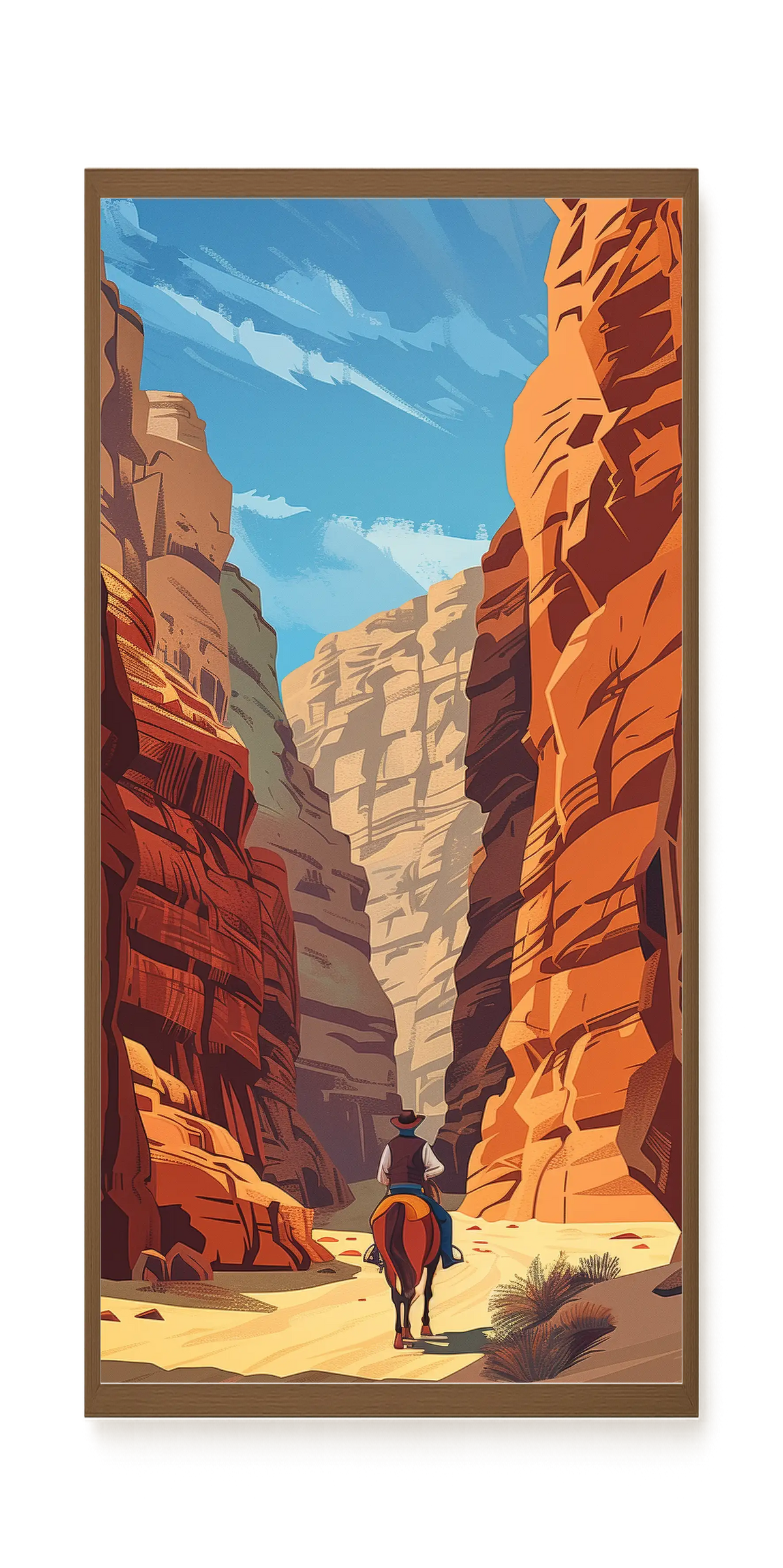 Rocky Canyon Canvas Wall Art