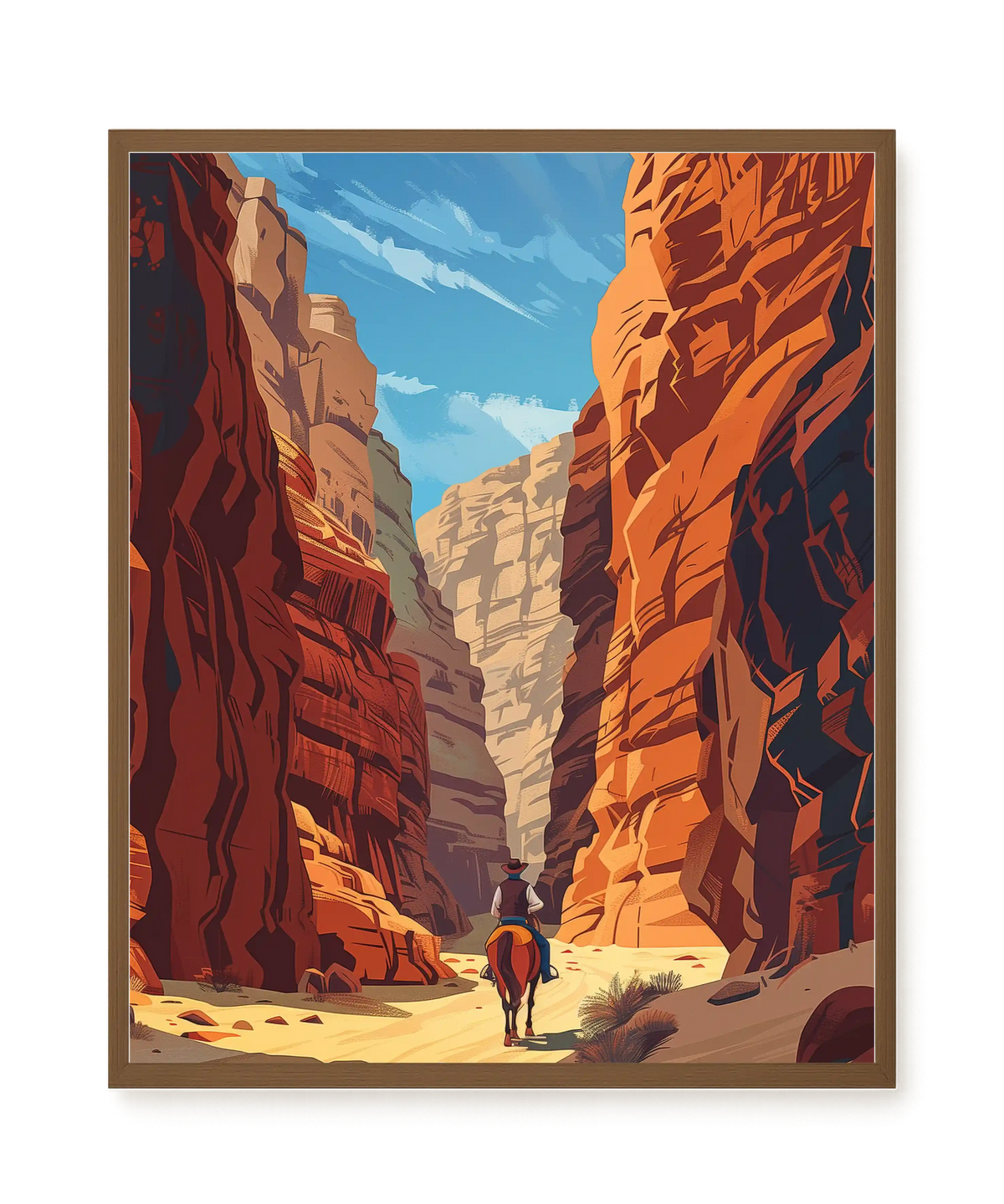 Rocky Canyon Canvas Wall Art