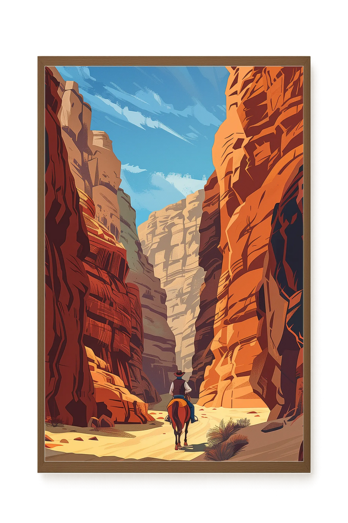 Rocky Canyon Canvas Wall Art