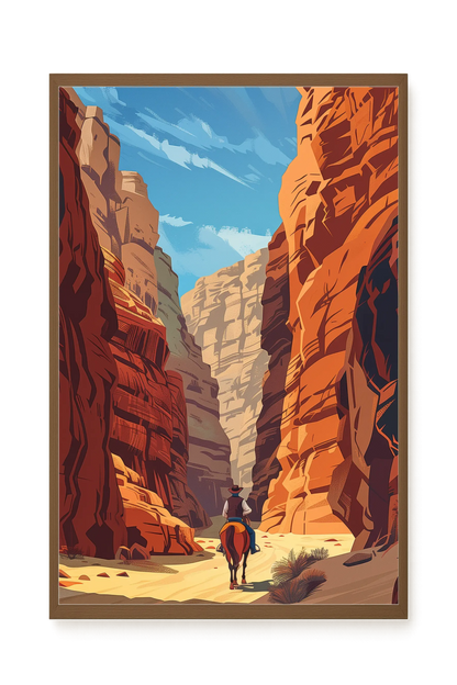 Rocky Canyon Canvas Wall Art