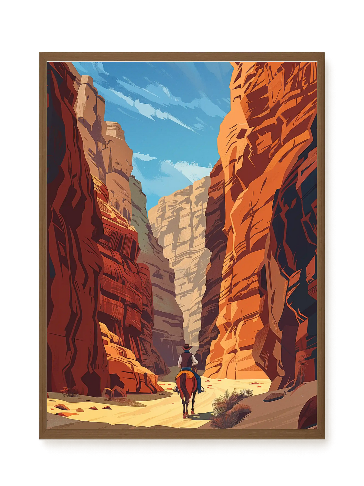 Rocky Canyon Canvas Wall Art