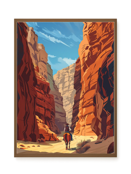 Rocky Canyon Canvas Wall Art