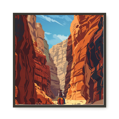 Rocky Canyon Canvas Wall Art