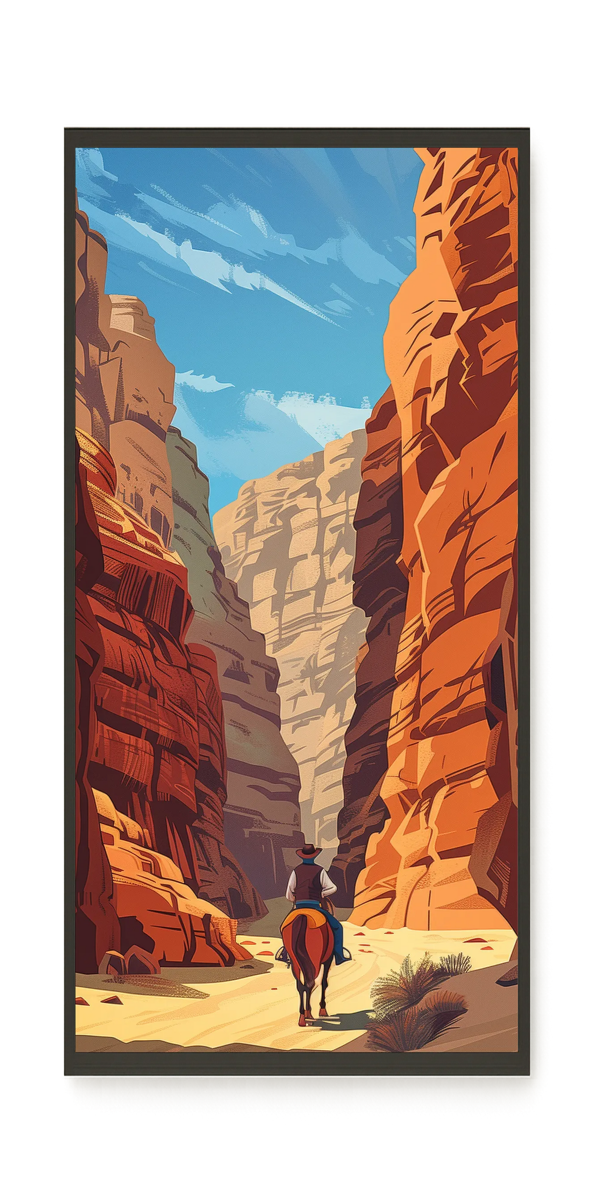 Rocky Canyon Canvas Wall Art