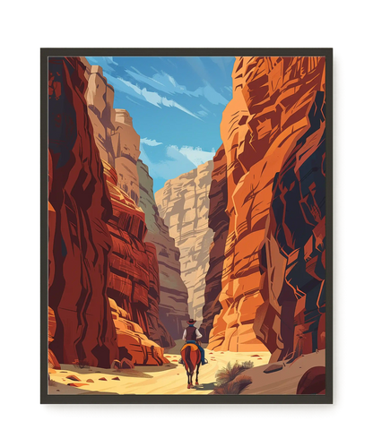 Rocky Canyon Canvas Wall Art
