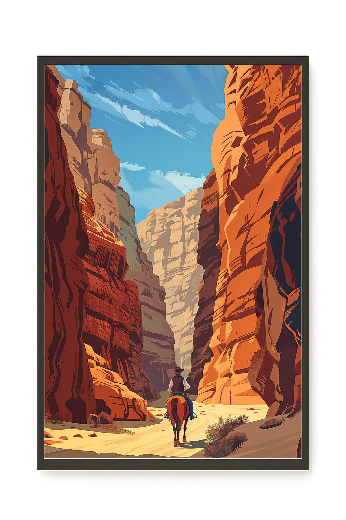 Rocky Canyon Canvas Wall Art