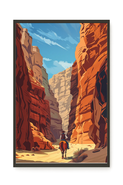 Rocky Canyon Canvas Wall Art