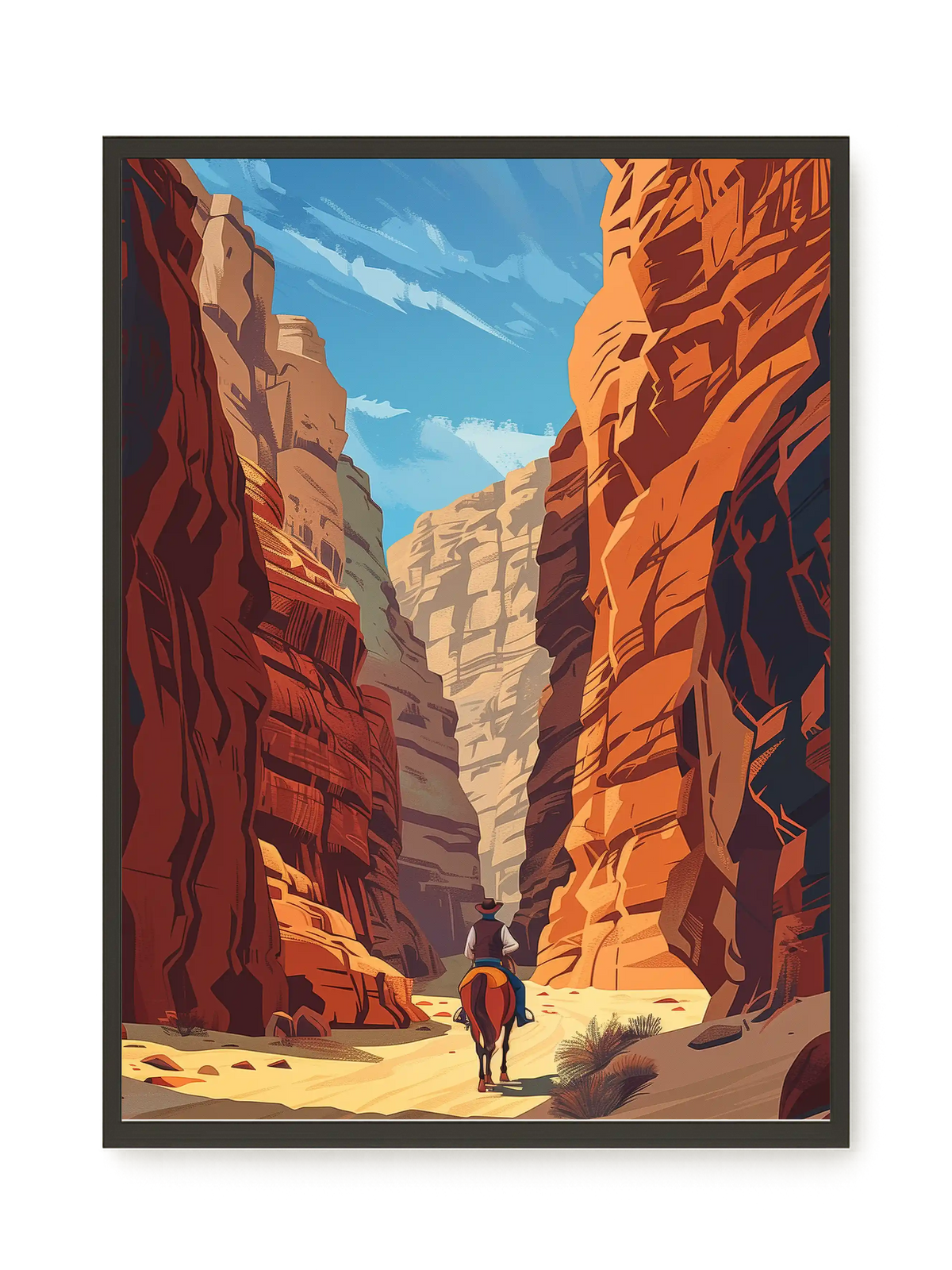 Rocky Canyon Canvas Wall Art