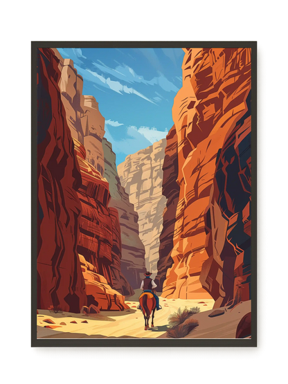 Rocky Canyon Canvas Wall Art