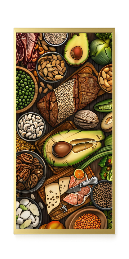 Whole Food Ingredients Canvas Wall Art