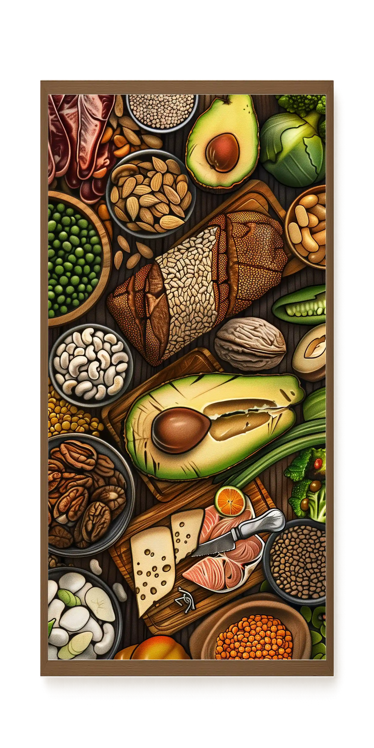 Whole Food Ingredients Canvas Wall Art