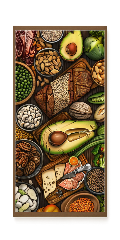 Whole Food Ingredients Canvas Wall Art