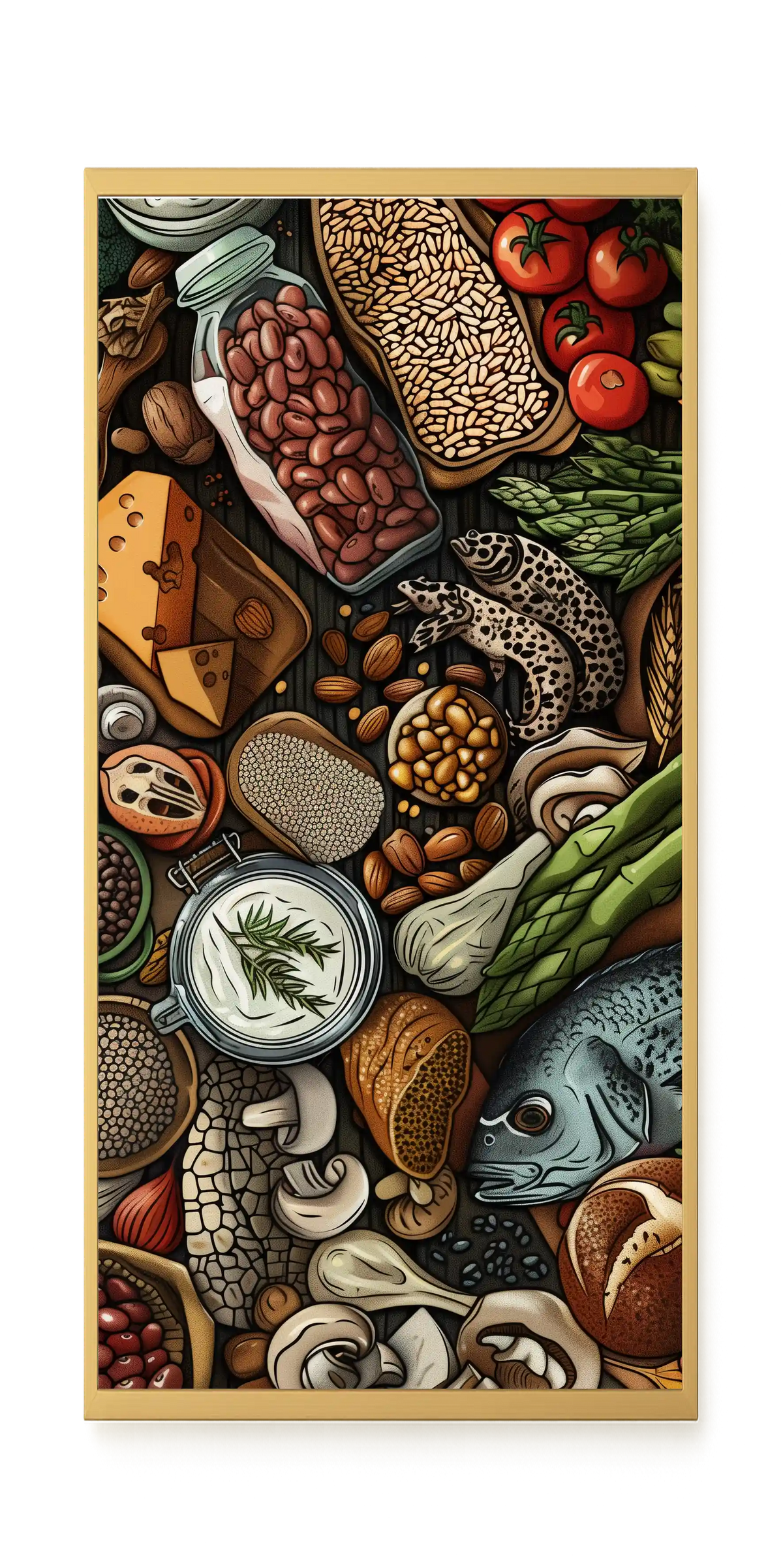Whole Food Ingredients Canvas Print