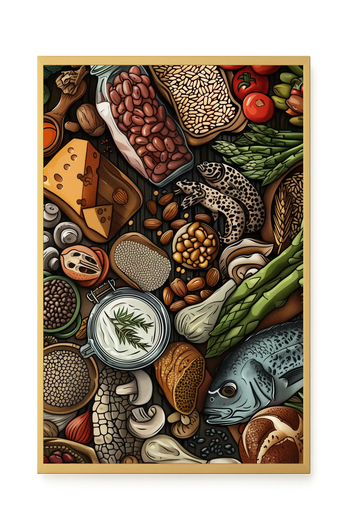 Whole Food Ingredients Canvas Print