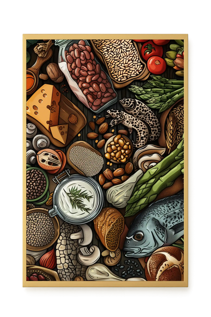 Whole Food Ingredients Canvas Print