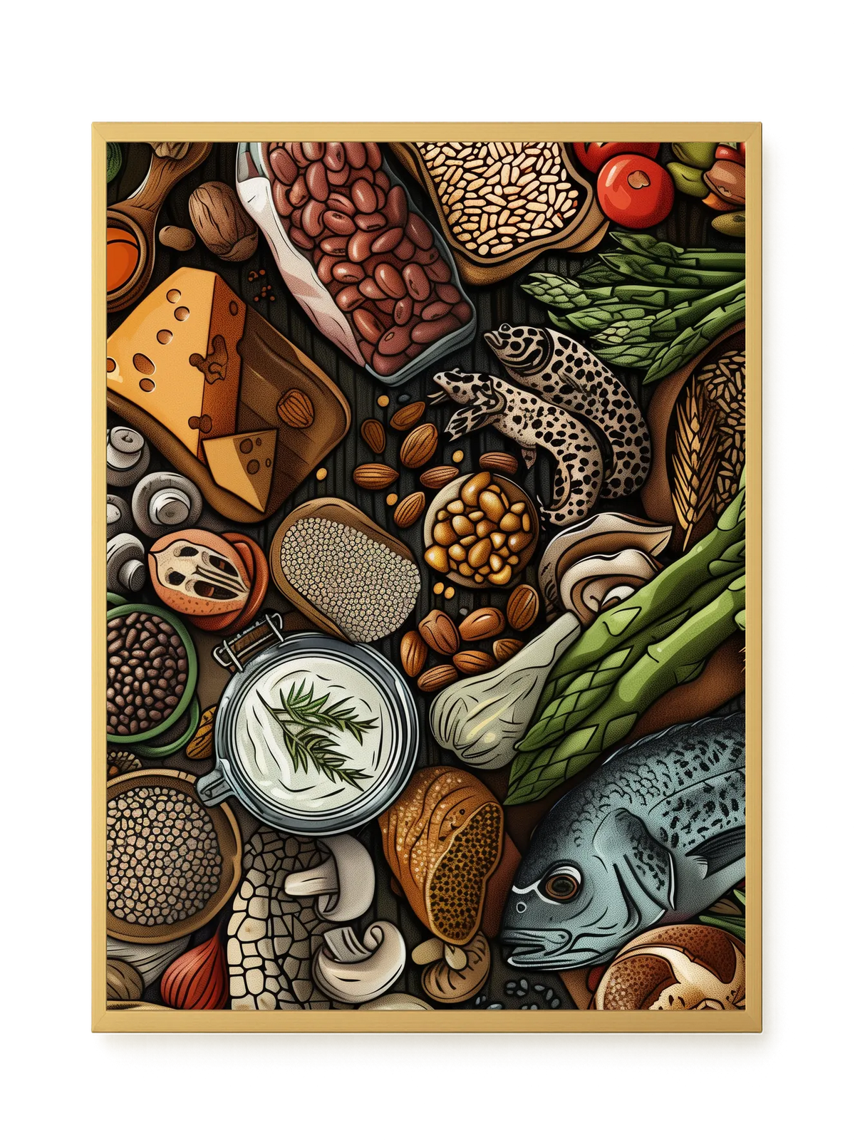 Whole Food Ingredients Canvas Print