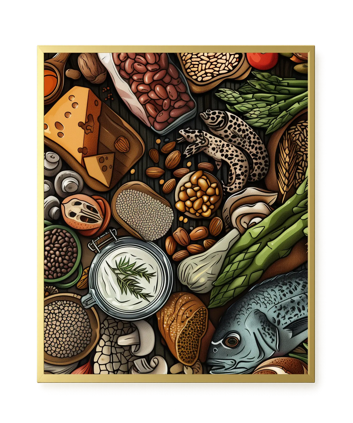 Whole Food Ingredients Canvas Print