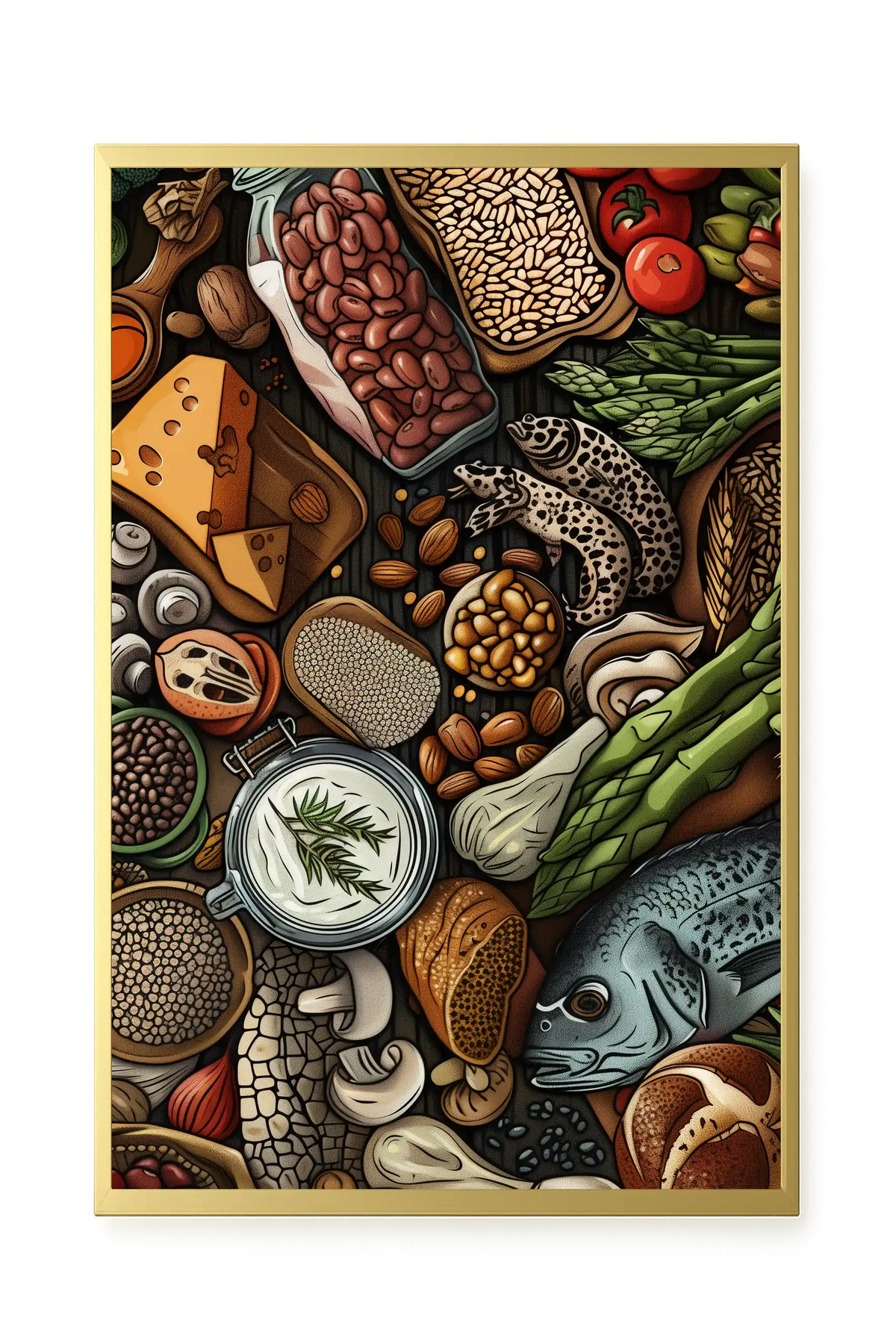 Whole Food Ingredients Canvas Print