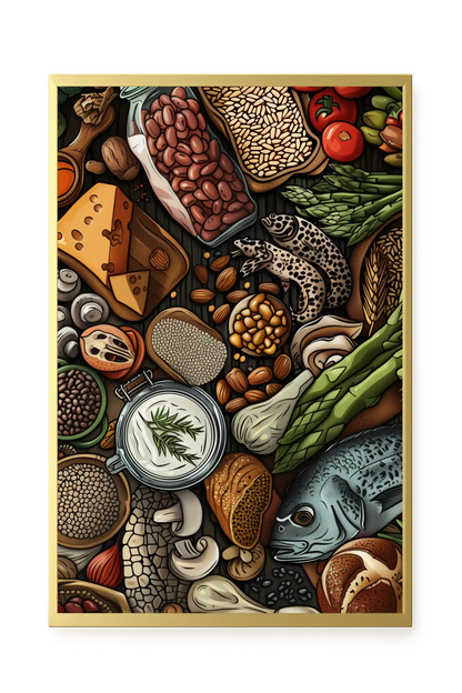 Whole Food Ingredients Canvas Print