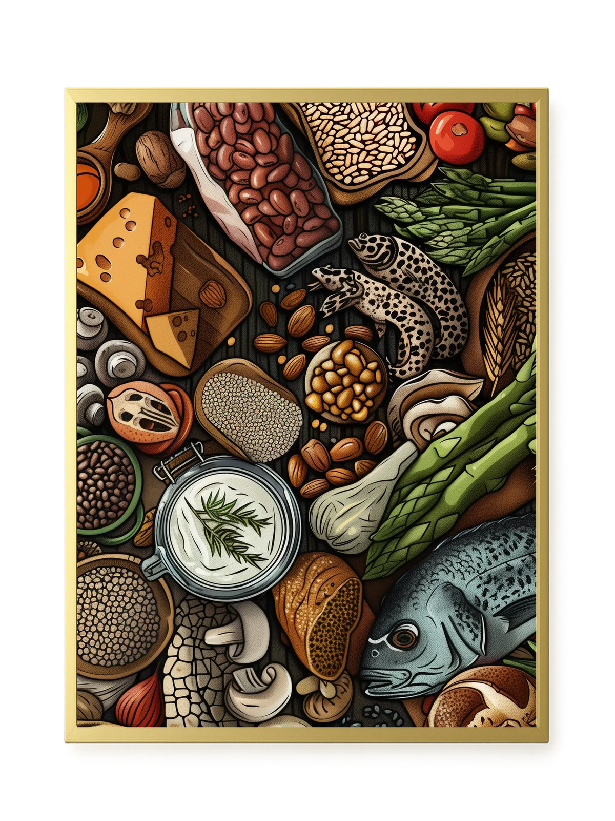 Whole Food Ingredients Canvas Print