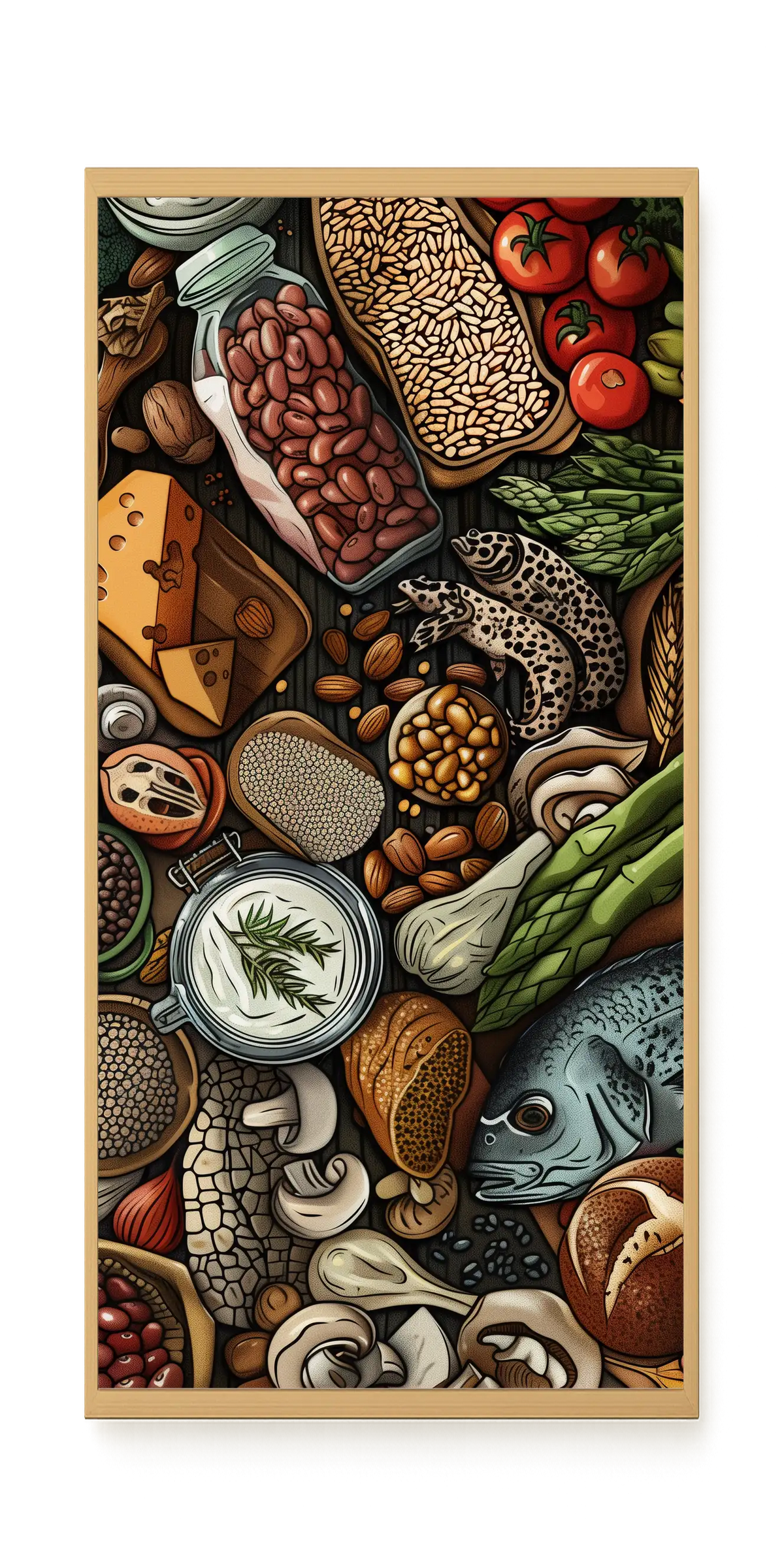 Whole Food Ingredients Canvas Print