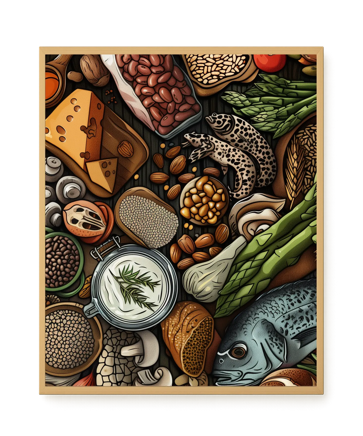 Whole Food Ingredients Canvas Print