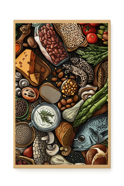 Whole Food Ingredients Canvas Print