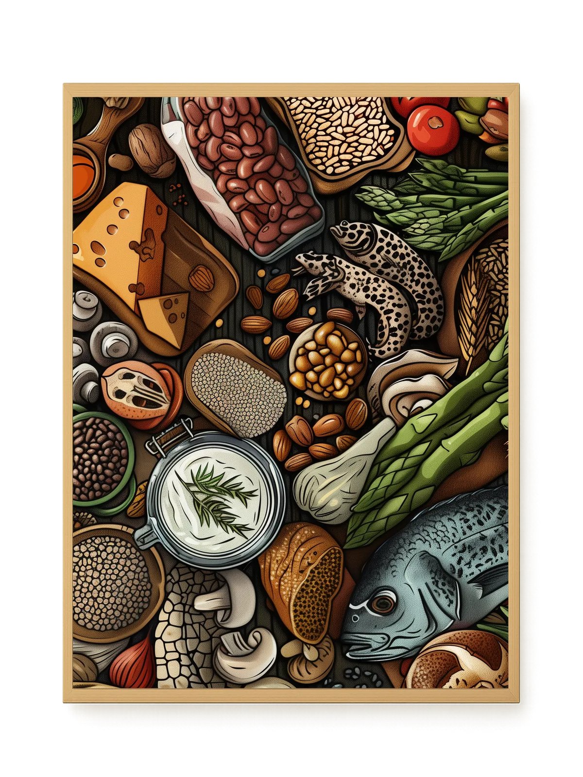 Whole Food Ingredients Canvas Print