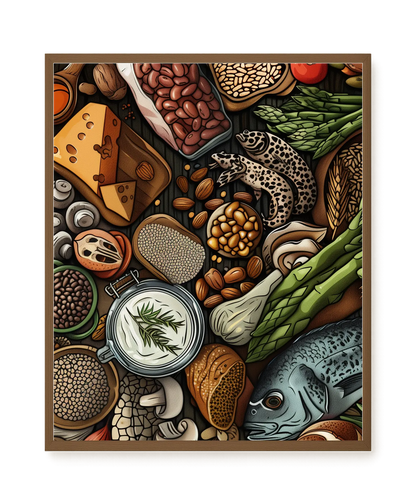 Whole Food Ingredients Canvas Print