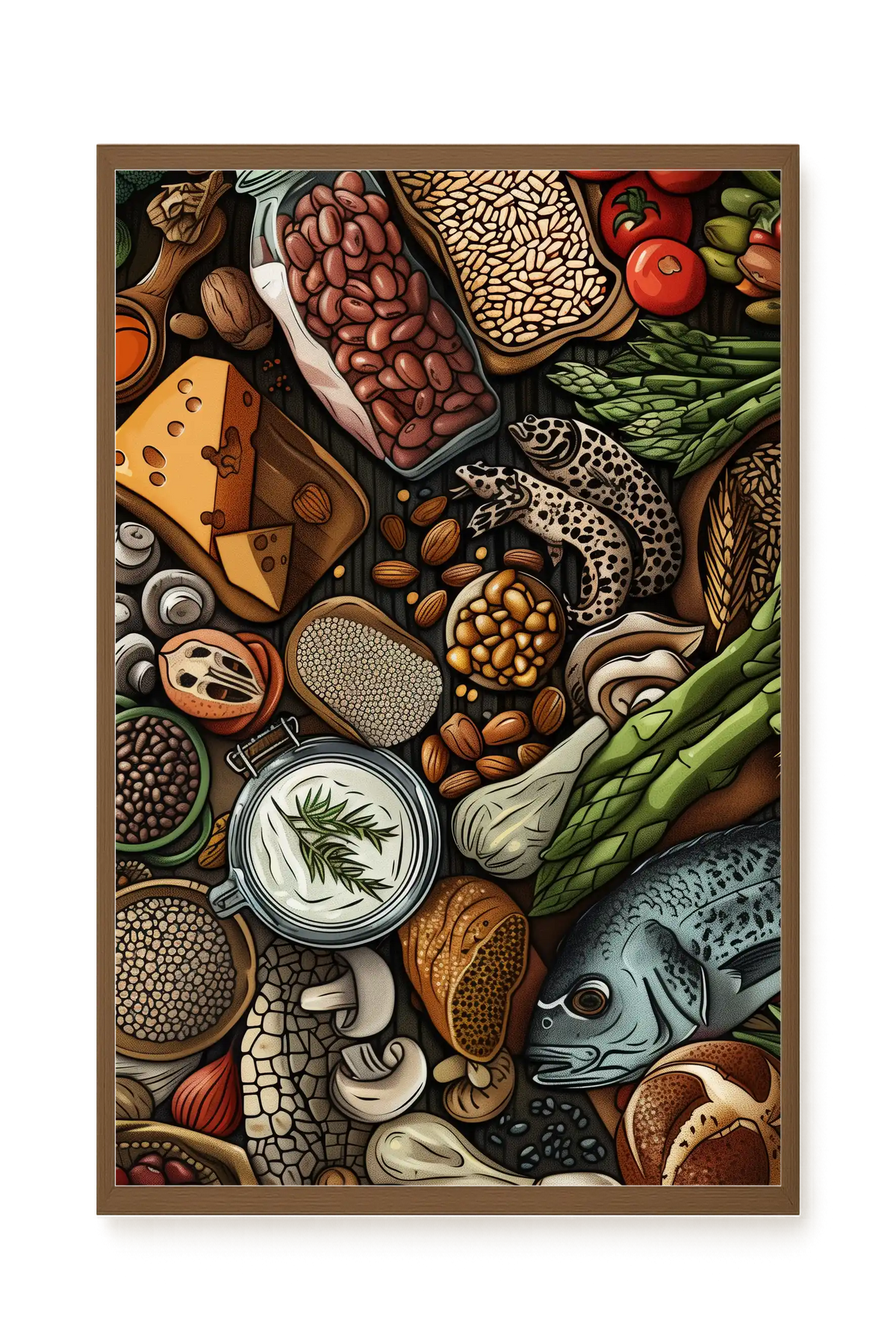 Whole Food Ingredients Canvas Print