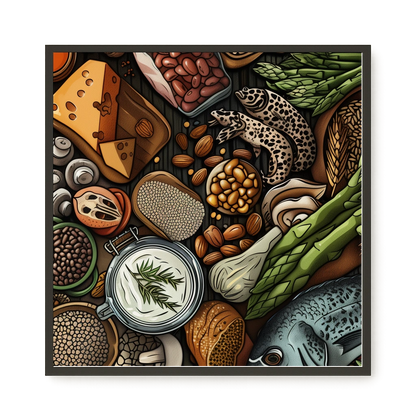 Whole Food Ingredients Canvas Print