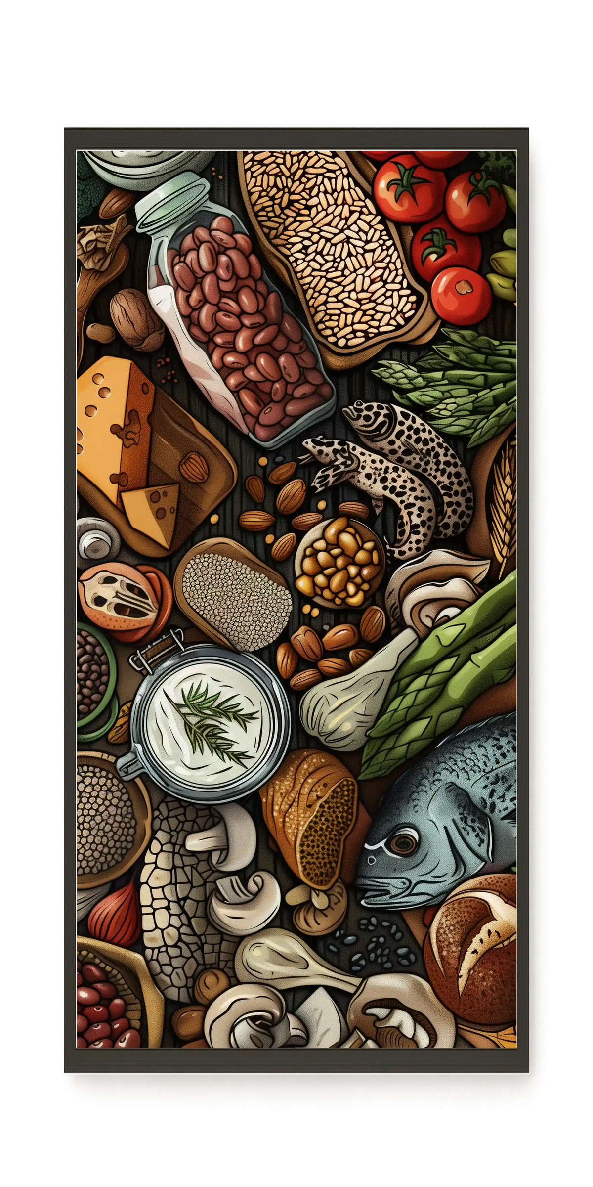 Whole Food Ingredients Canvas Print