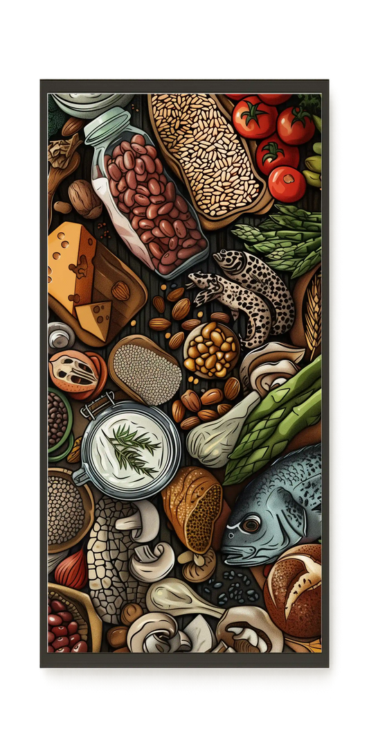 Whole Food Ingredients Canvas Print