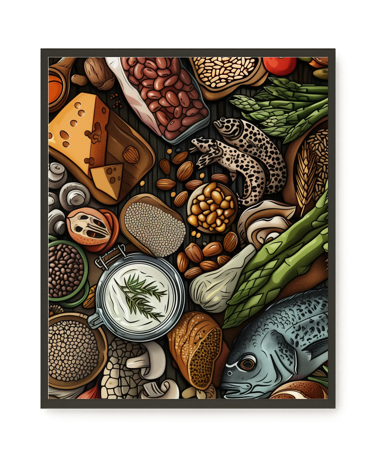 Whole Food Ingredients Canvas Print