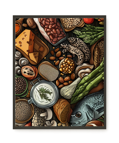 Whole Food Ingredients Canvas Print