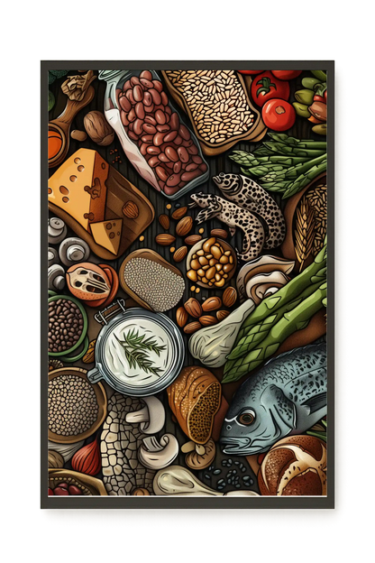 Whole Food Ingredients Canvas Print